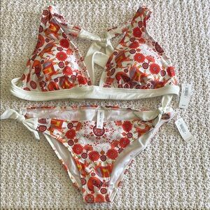 Floral Print Bikini Set